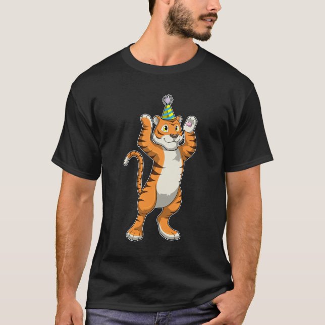 Camiseta Tigre com o Partido do Chapéu (Frente)