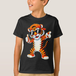 Camiseta Tigre com óculos de sol tigre animal tigre homens