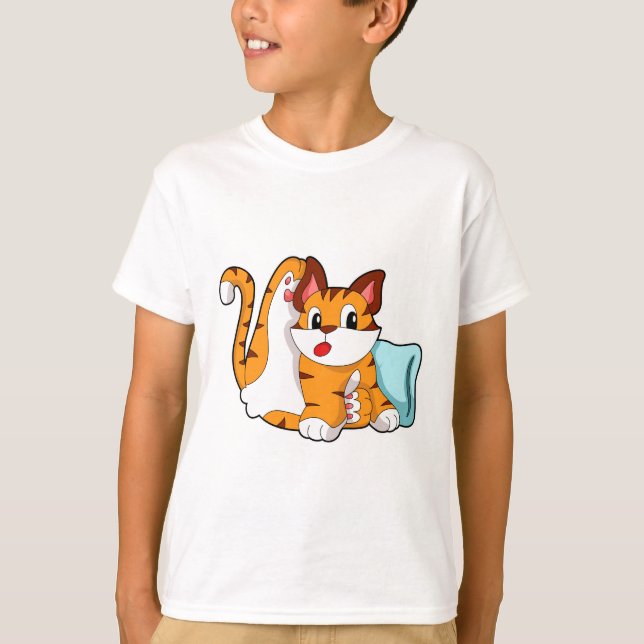 Camiseta Tigre com Travesseiro (Frente)