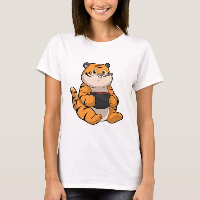 Camiseta Tigre comendo com a bola (Frente)