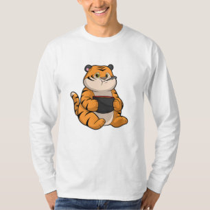 Camiseta Tigre comendo com a bola