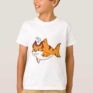Camiseta Tigre como tubarão em água.PNG