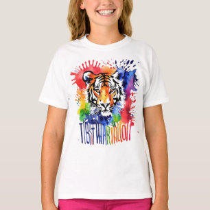 Camiseta Tigre cor-de-água engraçado
