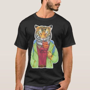 Camiseta Tigre Coreano Tteokbokki Rice Cake