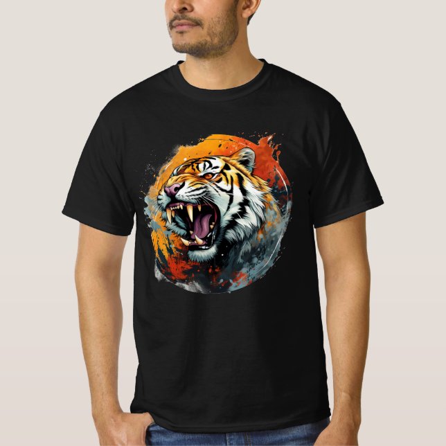 Camiseta Tigre - Cores intensas (Frente)