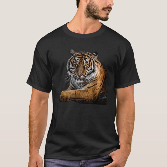 Camiseta Tigre corpo Tigre face (Frente)