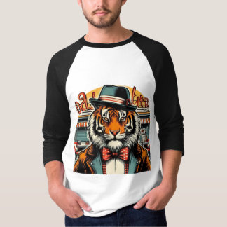 Camiseta Tigre dandy rétro au diner