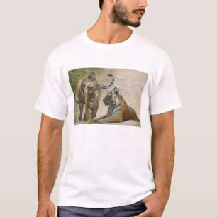 Camiseta Tigre-de-bengala-real e filhotes, Ranthambhor