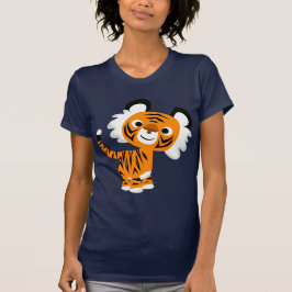 Camiseta Tigre de Cartoon Bonito - Camiseta-T