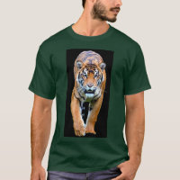 Tigre de Cor Verde de Floresta Profunda Moderna