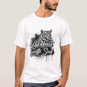 Camiseta Tigre de Coração Selvagem Alma Gentil