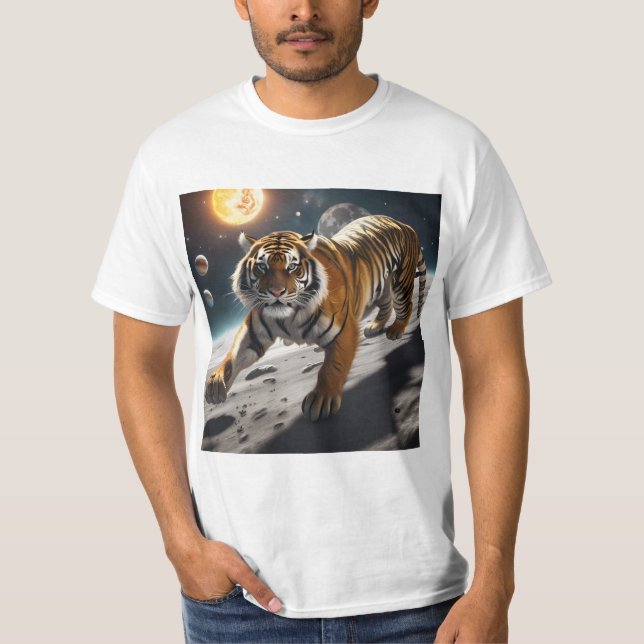 Camiseta Tigre de Espaço (Frente)