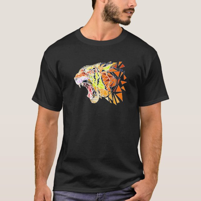 Camiseta Tigre de face Selvagem Selvagem Selvagem Predador  (Frente)