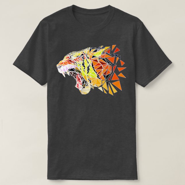 Camiseta Tigre de face Selvagem Selvagem Selvagem Predador  (Frente do Design)