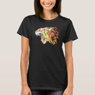 Camiseta Tigre de face Selvagem Selvagem Selvagem Predador 