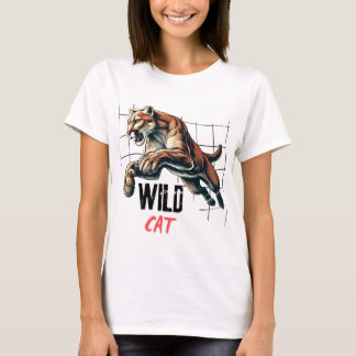 Camiseta Tigre de gato selvagem