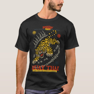 Camiseta Tigre de Muay Thai A Arte dos Oito Membros 1