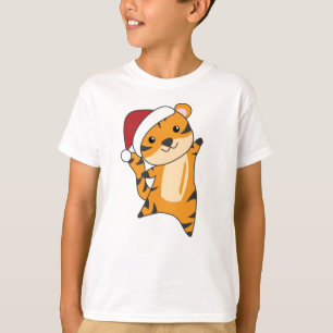 Camiseta Tigre de Natal - Neve de inverno - Tigre