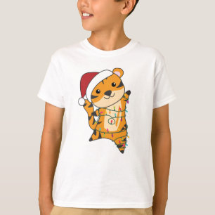 Camiseta Tigre de Natal - Neve de inverno - Tigre