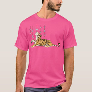 Camiseta Tigre de Origami de Crane de Papel Japonês
