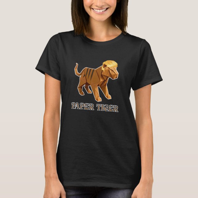 Camiseta Tigre de Papel Laranja (Frente)