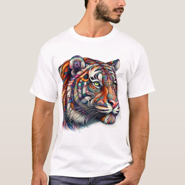 Camiseta Tigre de patch (Frente)