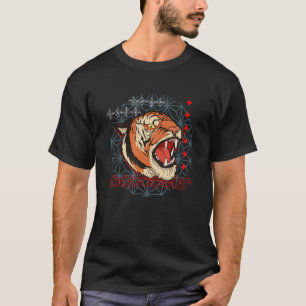 Camiseta Tigre de Predador de Gatos Asiáticos