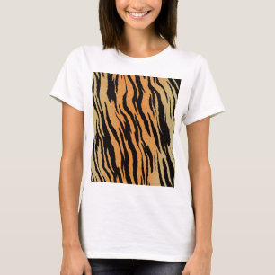 Camiseta Tigre de textura de padrão uniforme
