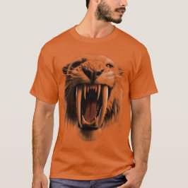 Camiseta Tigre Dentado Saber Rosto Grande