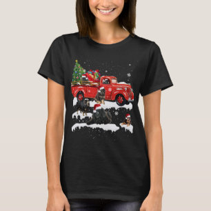 Camiseta Tigre Dirigindo Árvore de Natal Tigre Vermelho de