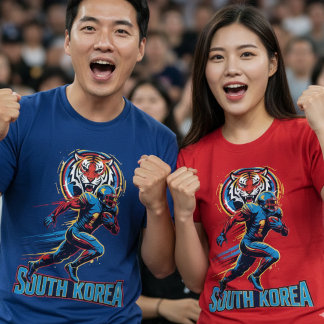 Camiseta Tigre do Futebol Americano Atleta da Coreia do Sul