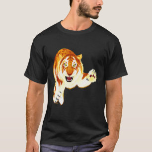 Camiseta Tigre Dourado  Panthera Tigris  Grande Felino Raro