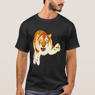 Camiseta Tigre Dourado Panthera Tigris Grande Felino Raro