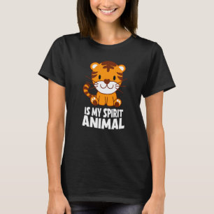 Camiseta Tigre é meu animal espiritual Eu pequeno tigre Eu