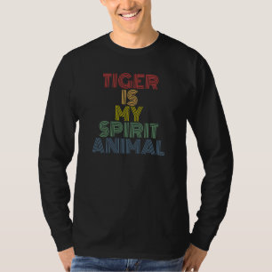 Camiseta Tigre É Meu Animal Espiritual retrô anos 70 vintag
