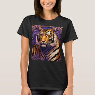 Camiseta Tigre em roxo