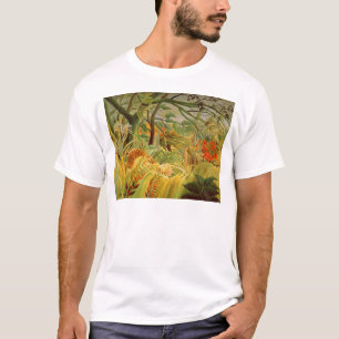 Camiseta Tigre em uma tempestade tropical 1891