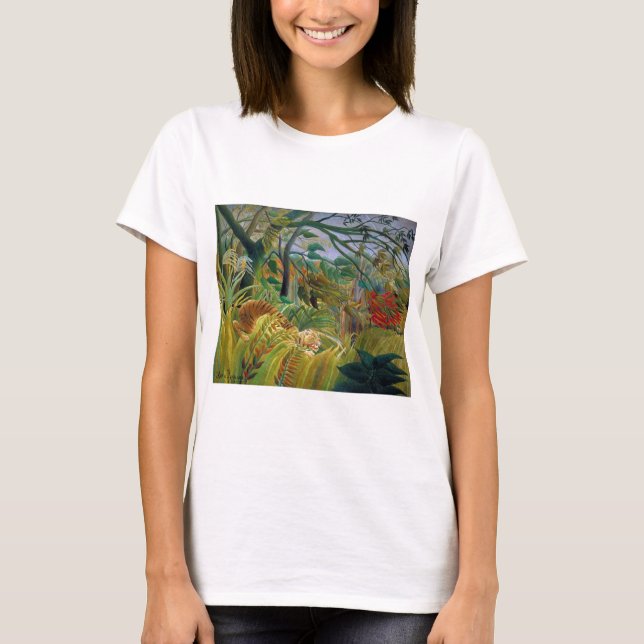 Camiseta Tigre em uma tempestade tropical, Rousseau (Frente)