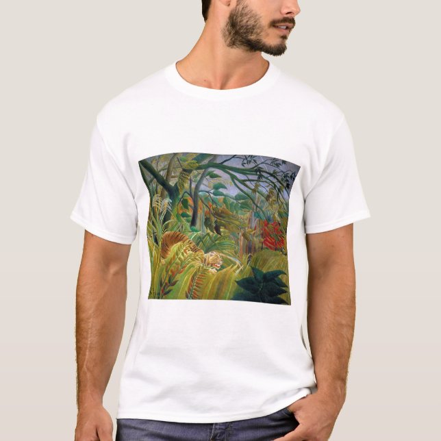 Camiseta Tigre em uma tempestade tropical, Rousseau (Frente)