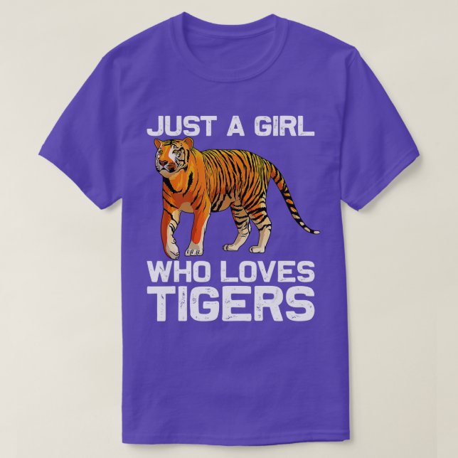 Camiseta Tigre Engraçado Garota Design Meninas Mulheres Mãe (Frente do Design)