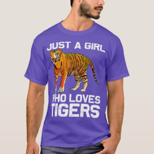 Camiseta Tigre Engraçado Garota Design Meninas Mulheres Mãe