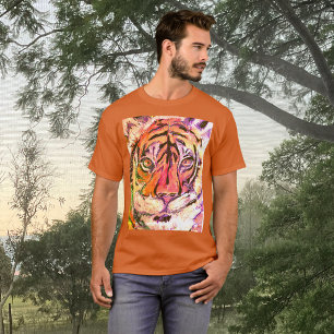 Camiseta Tigre Épico Olhando para Você, Multimídia