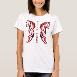 Camiseta Tigre Espada para Mulheres