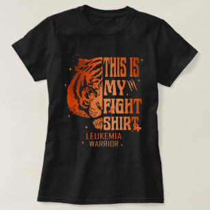 Camiseta Tigre Esta Luta É O Meu Guerreiro Da Leucemia