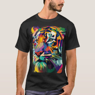 Camiseta Tigre face pop art