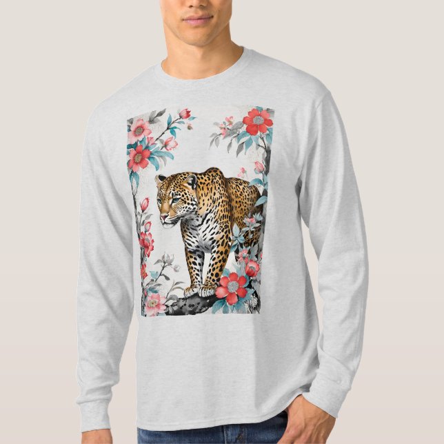 Camiseta Tigre Floral Real (Frente)