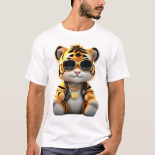 Camiseta Tigre Fluffy Legal E Bonito