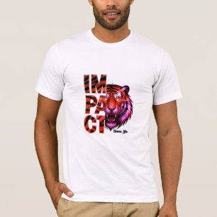Camiseta Tigre 'IMPACTO' - Estética Ousada Dourada