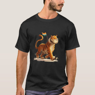 Camiseta Tigre Incrível para Cores Indianas e Amantes de Ga