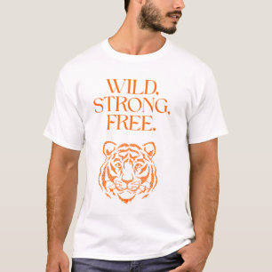 Camiseta Tigre Indomável – Gráfico de Rua Selvagem